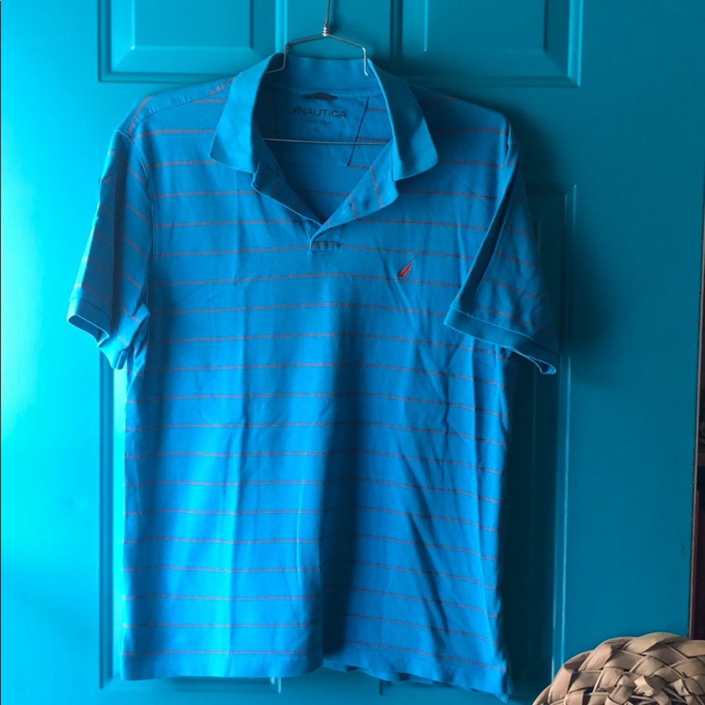 Men’s Nautica short sleeve collared polo